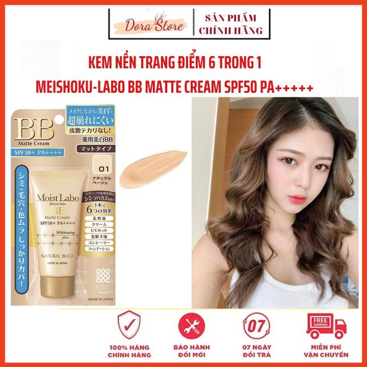 Kem Nền 6 In 1 Kem Nền Bb 6 Chức Năng Meishoku Moist Labo Bb Matte Cream Spf50+ Pa++++Dorastore