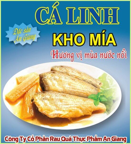Cá linh kho mía lon 210 gram - date 04.2025