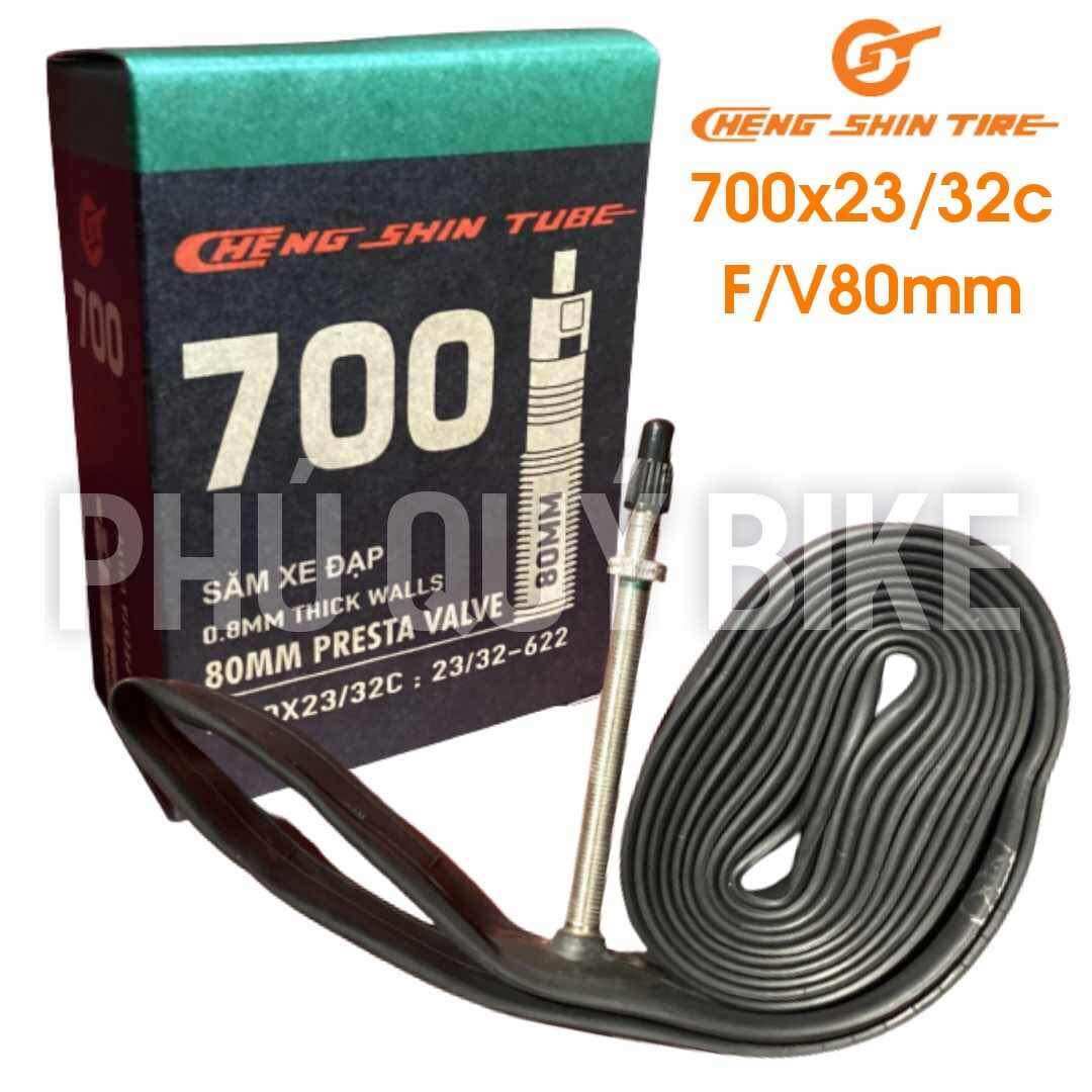Săm ruột xe đạp 700x23/32c cheng shin tire van gạo cao 60/80mm