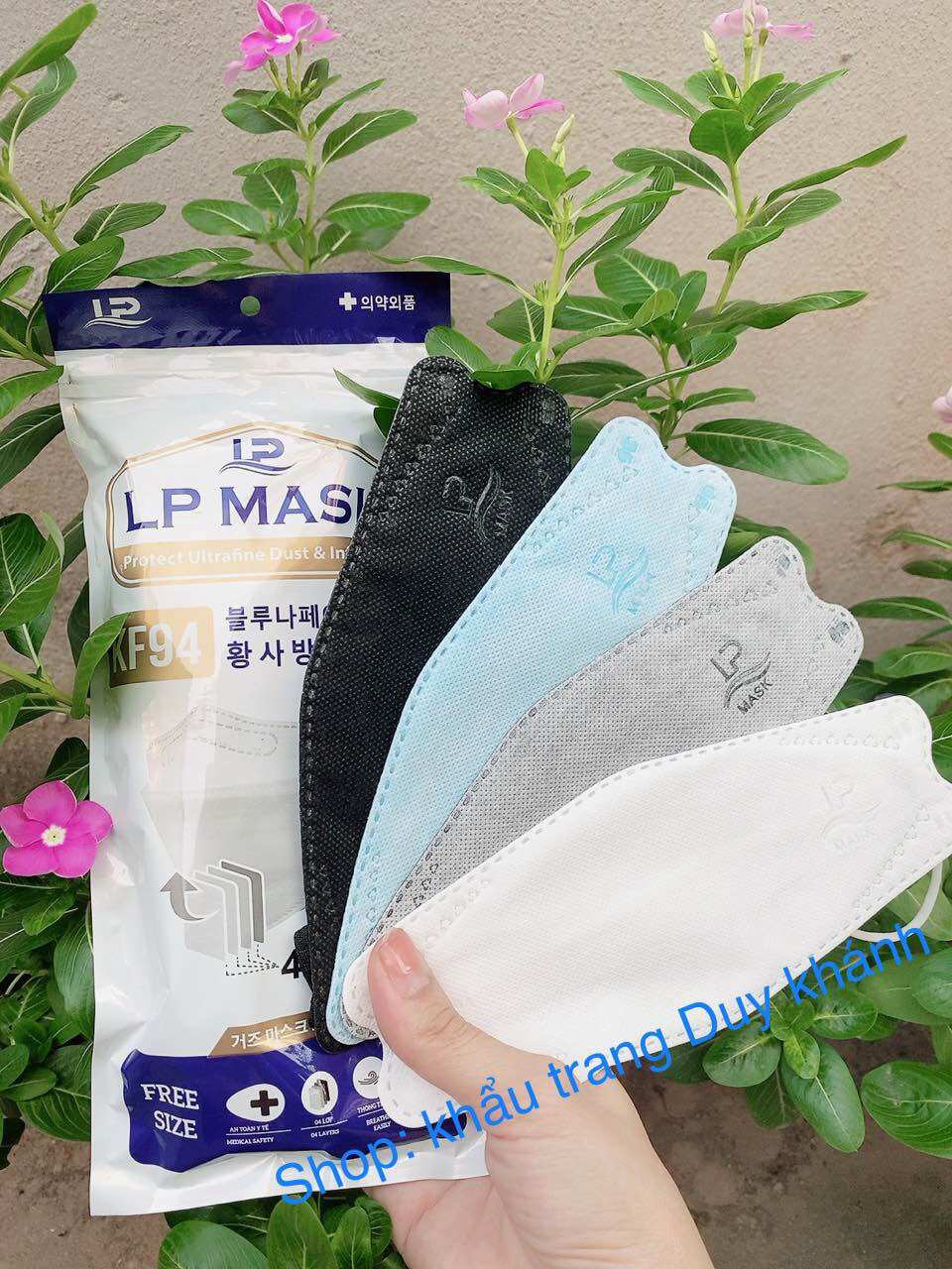 Thùng 300 chiếc khẩu trang kf94 lộc phát