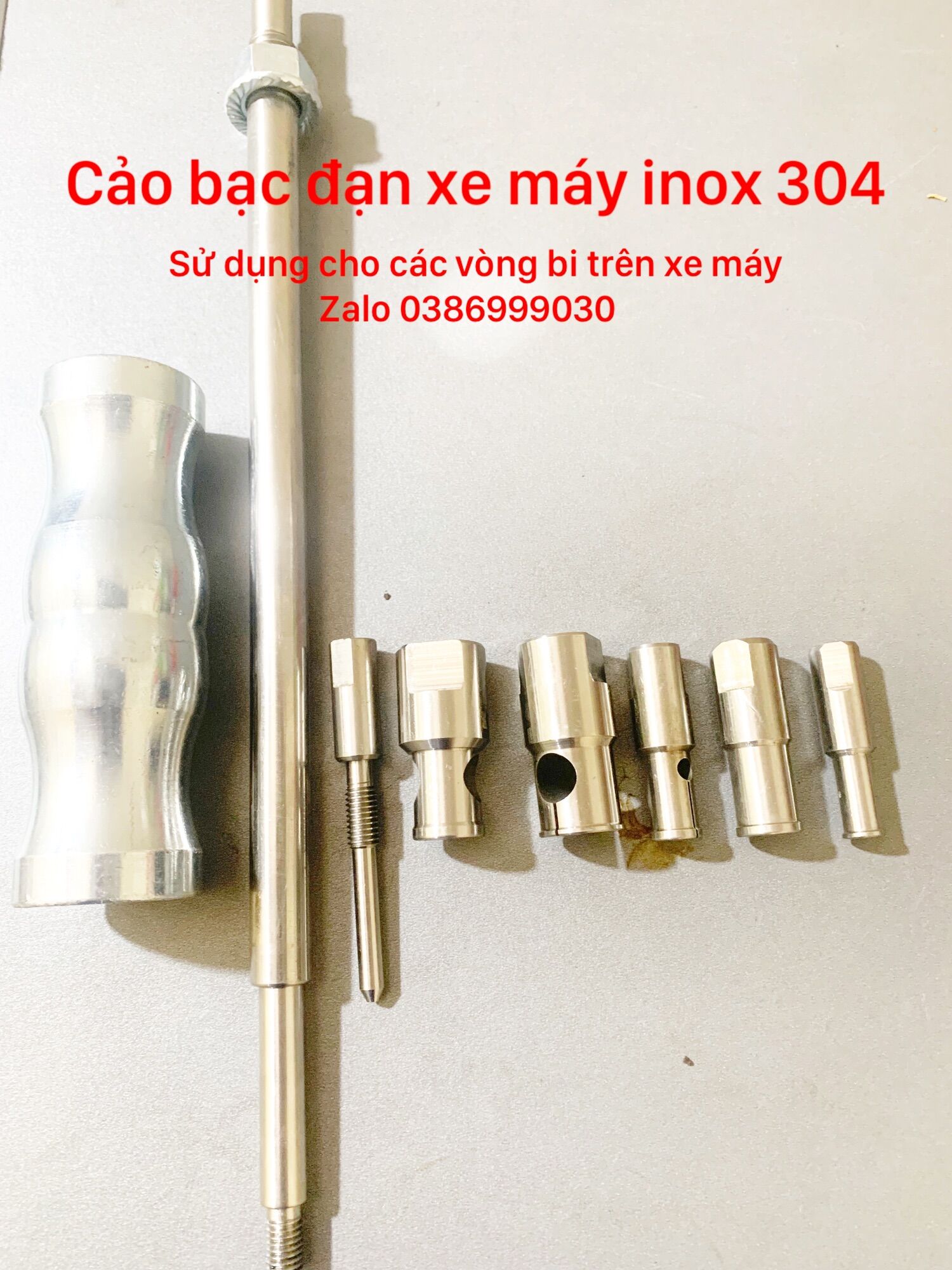 Cảo giật bạc đạn xe máy - inox 304