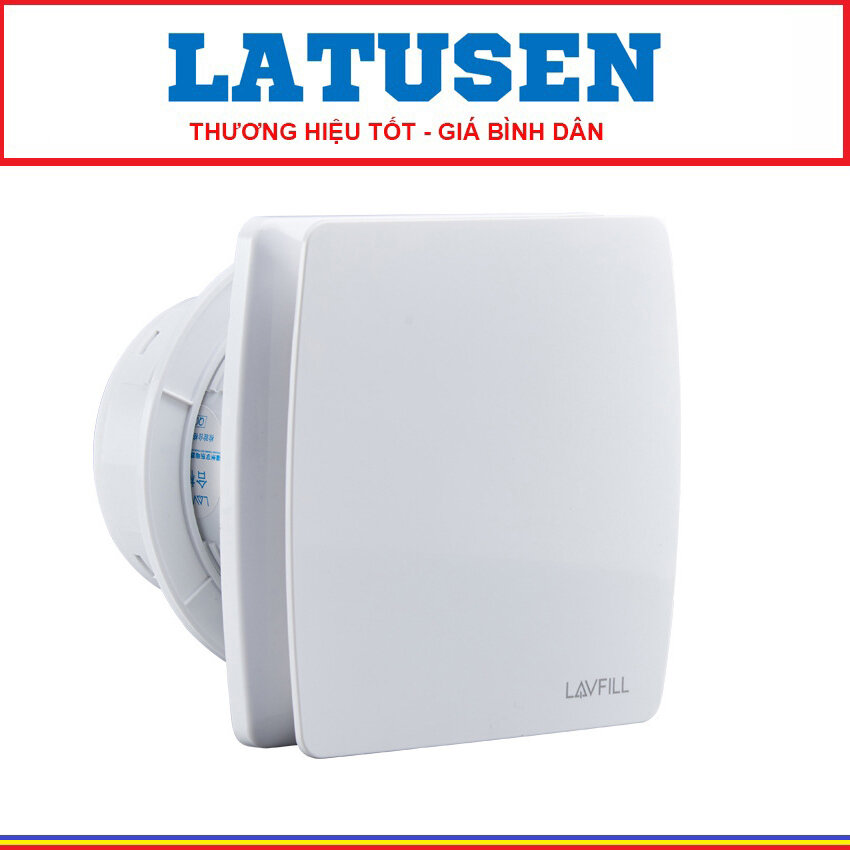 Quạt thông gió hút mùi âm tường thiết kế mặt phẳng VUÔNG LAVFILL LFWW-13Q ; LFWW-09Q