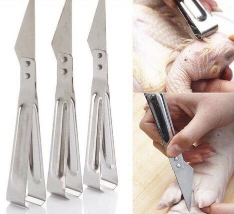 Nhíp nhổ lông gà vịt dao cạo lông heo dao làm lòng mề gà đa năng 2 trong 1 tiện ích Kho Sỉ Gia Dụng ViVi