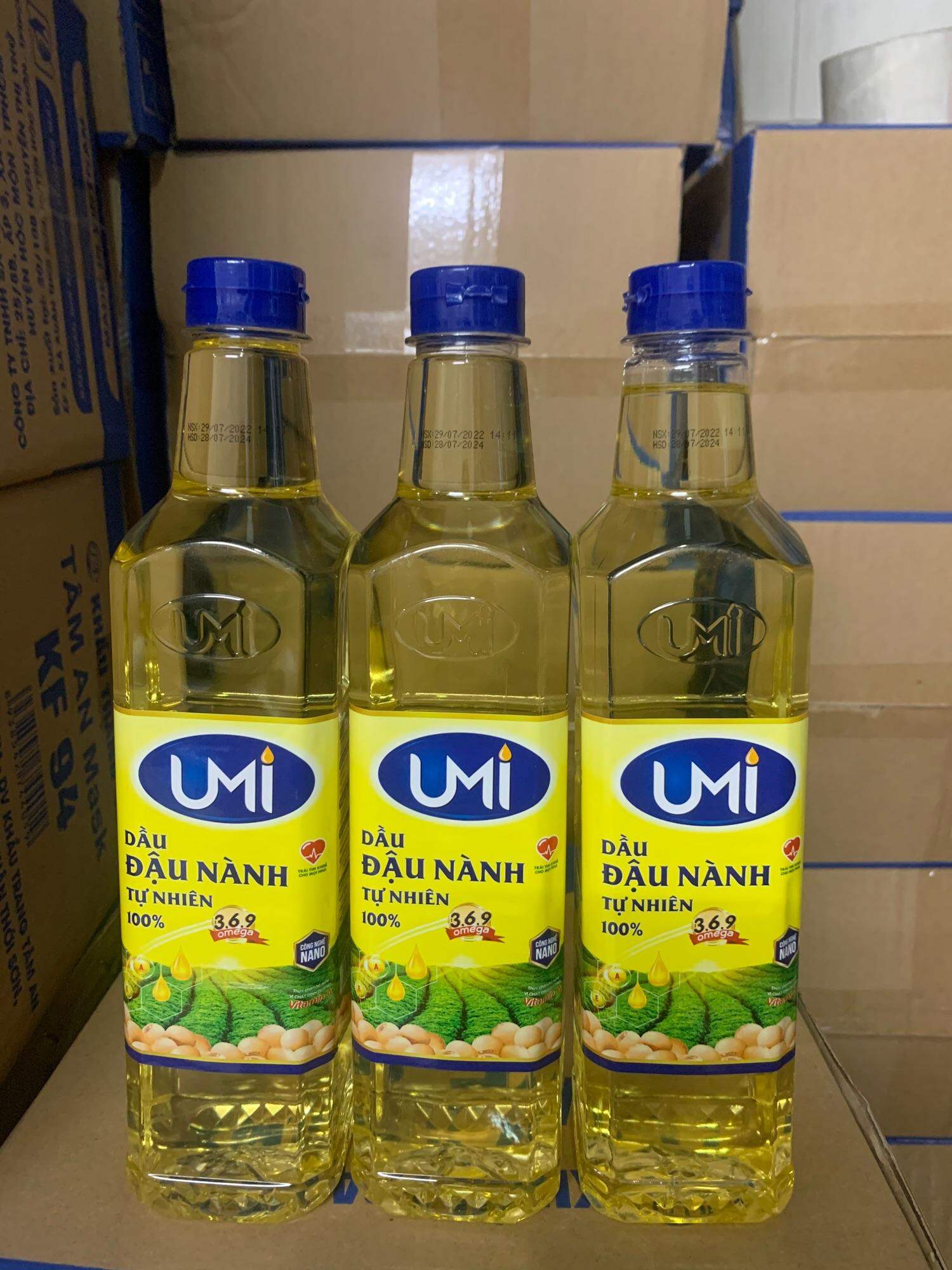 Dầu ăn đậu nành nguyên chất 100% tốt cho tim mạch (900ml)