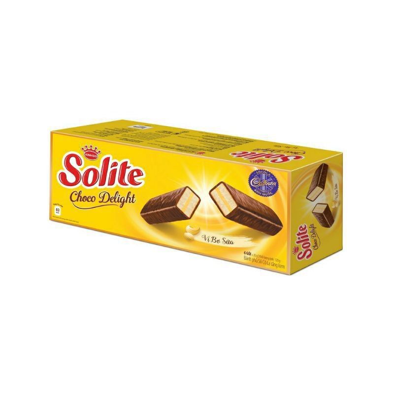 COMBO 6 CÁI BÁNH BÔNG LAN KEM PHỦ SOCOLA SOLITE