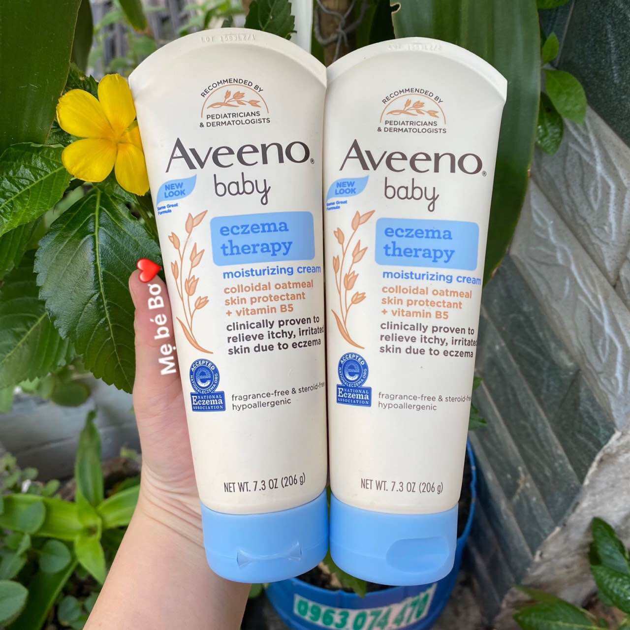 Kem nẻ, tràm sữa Aveeno Eczema Therapy dành cho da nhạy cảm của bé