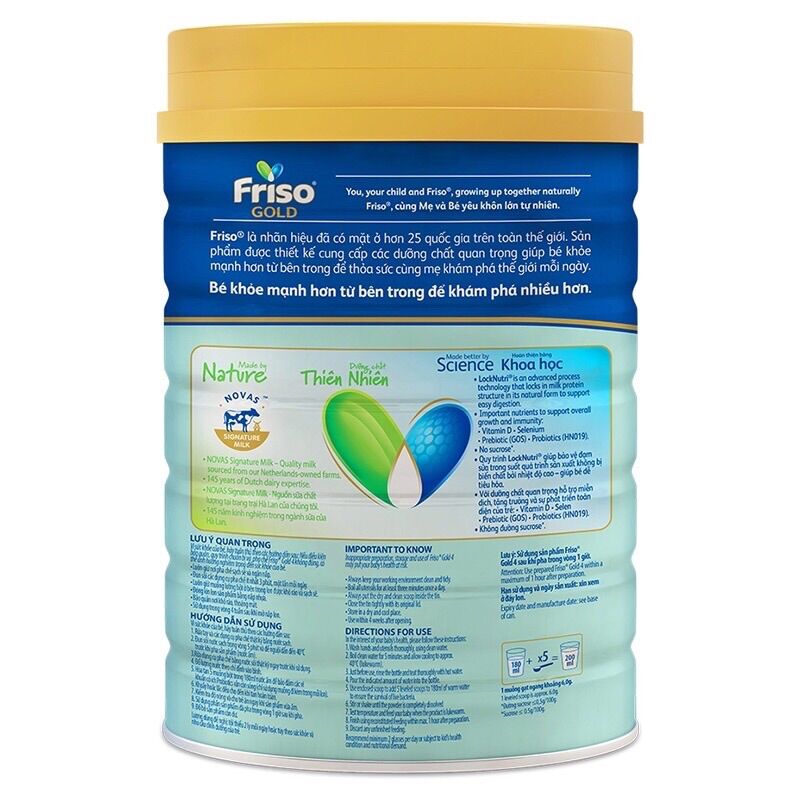 (DATE MỚI) Sữa bột Friso gold số 4 380g