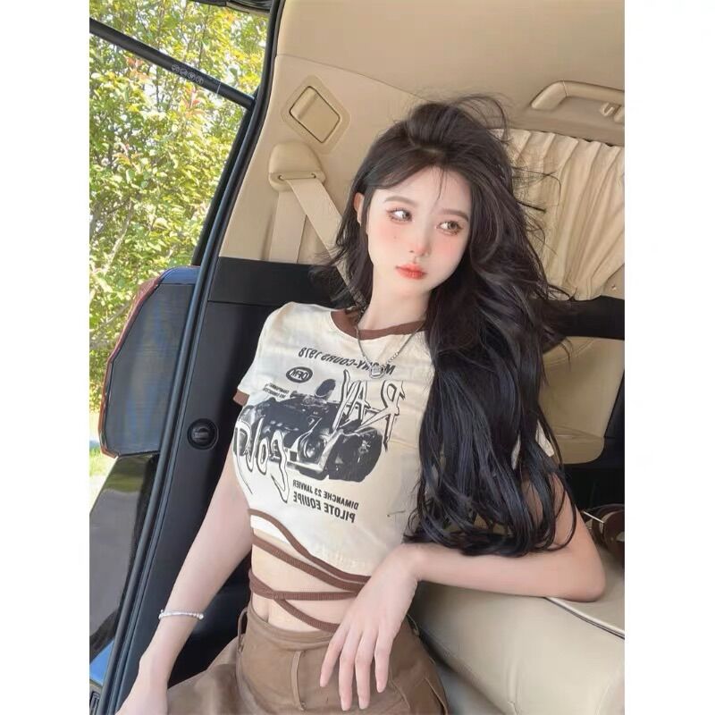 ÁO CROPTOP XINH VIỀN QUẤN EO ÉO H30