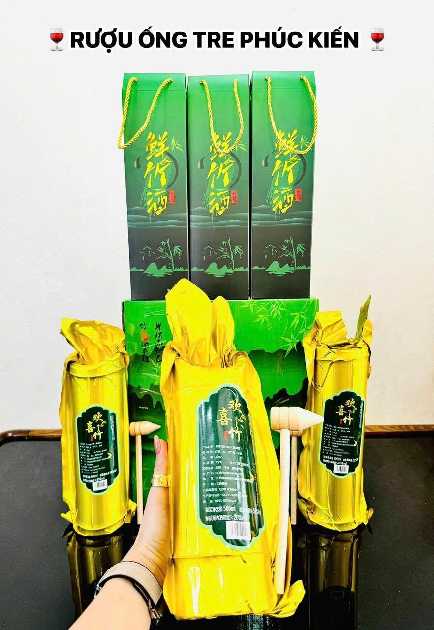 Rượu tre phúc kiến ống 500ml