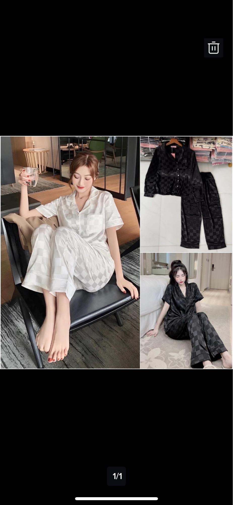 ĐỒ BỘ BIGSIZE LỤA GẤM Ô VUÔNG 55-90kg - ĐỒ BỘ CAO CẤP