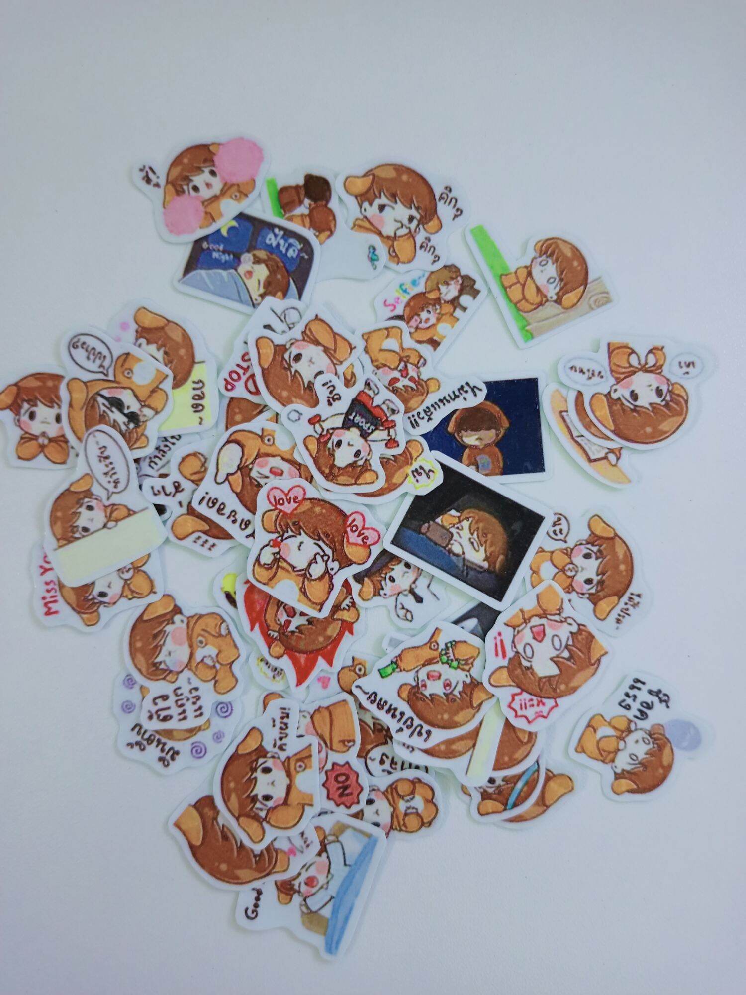 Ticker bé trai so cute 48 miếng 48 mẫu