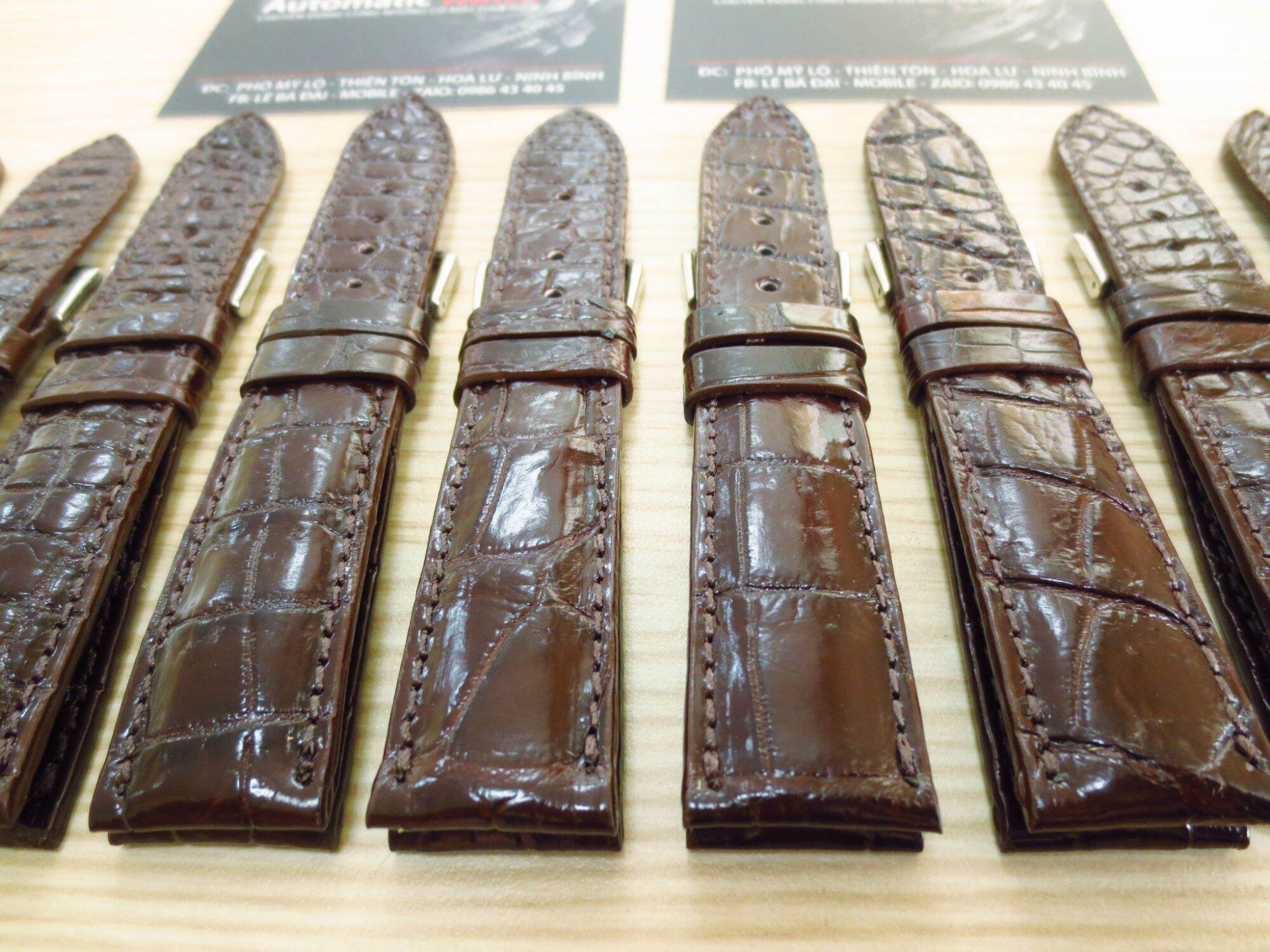 ✅ DÂY DA ĐỒNG HỒ NAM - DA CÁ SẤU THẬT LÀM THỦ CÔNG (HANDMADE)