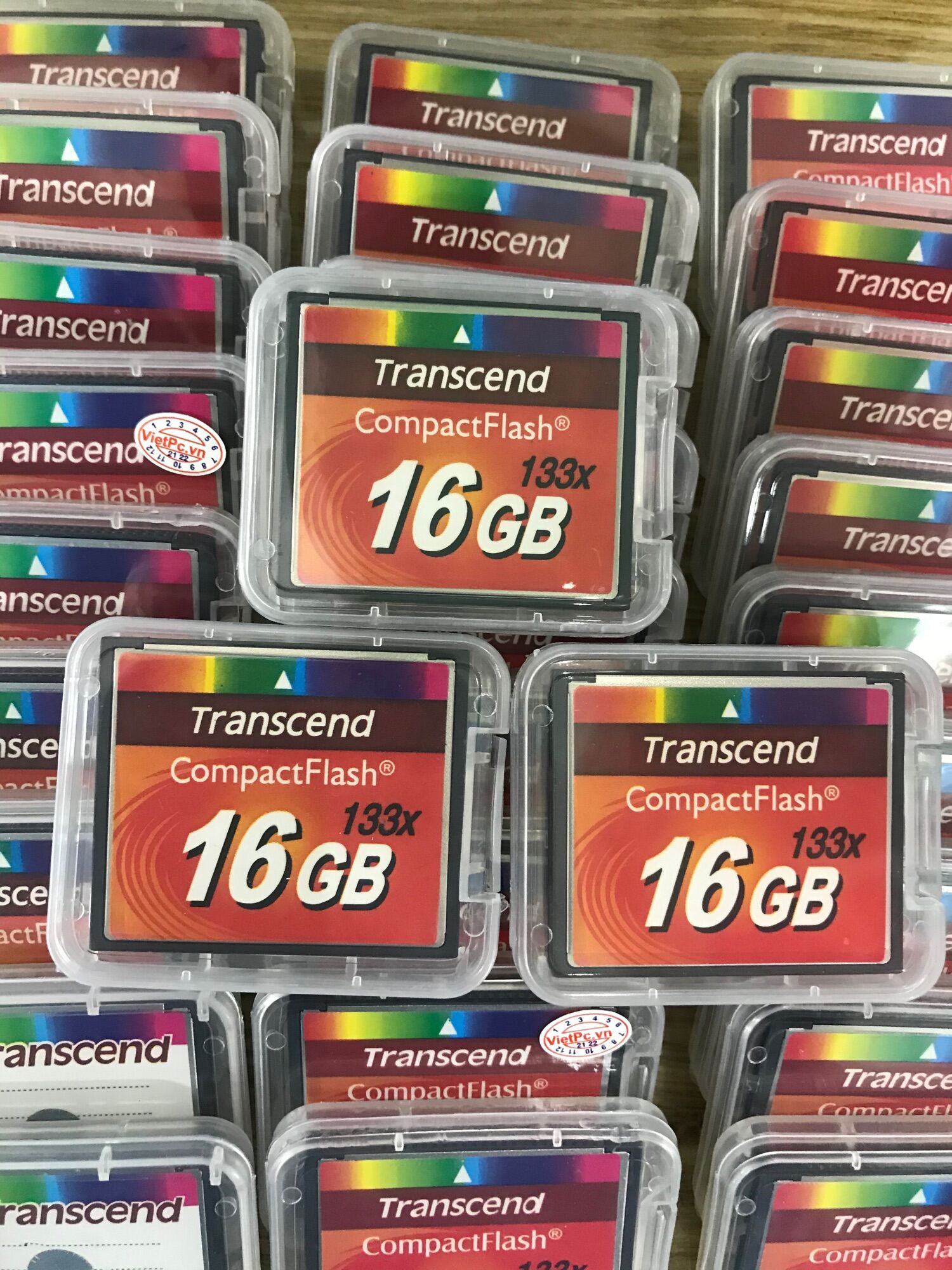 Thẻ nhớ máy ảnh CF Transcend 4GB 8GB 16GB 133x mới chính hãng