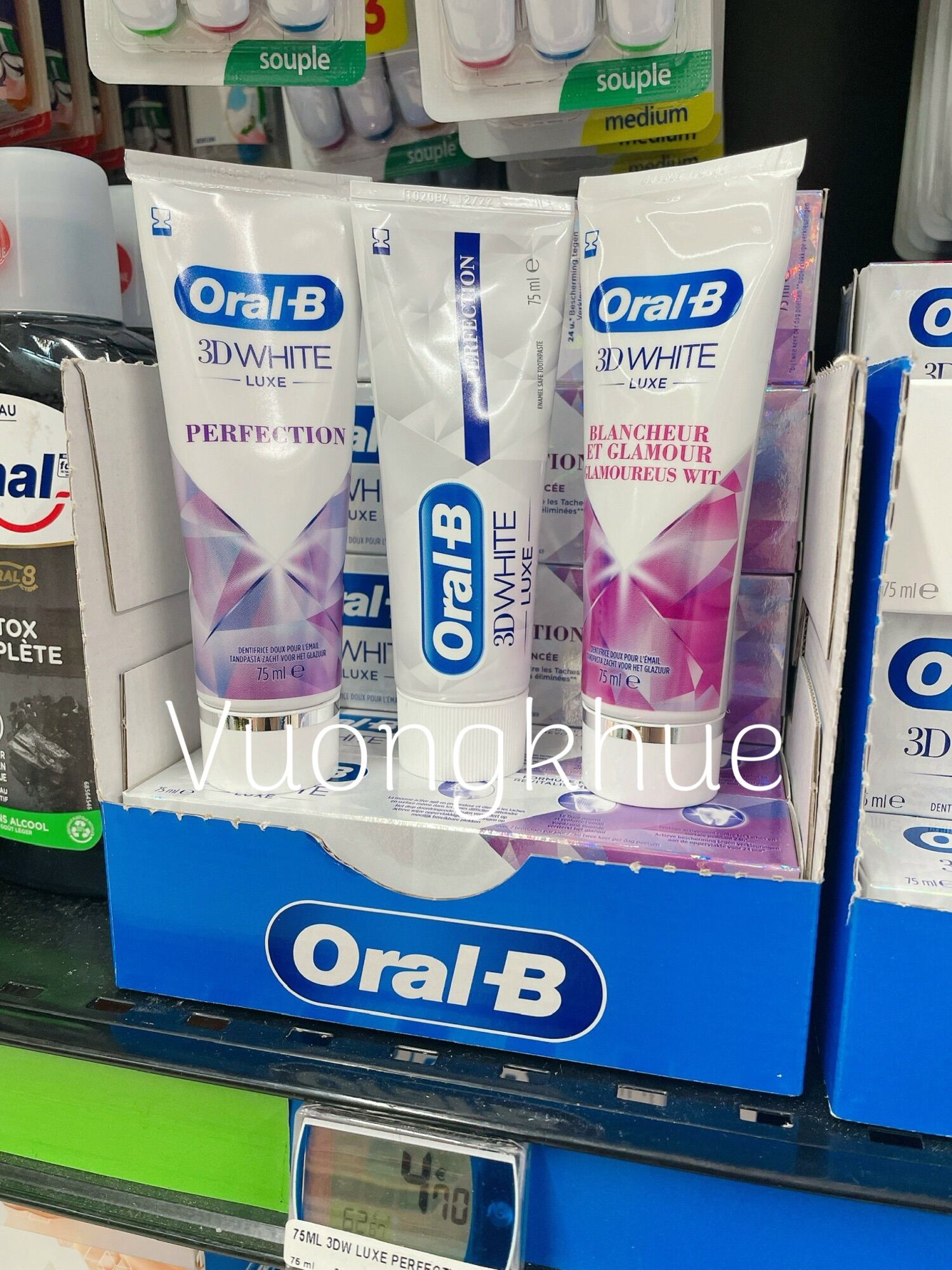 Kem đánh răng ORAL-B 3D WHITE LUXE trắng răng, thơm miệng - hàng  Pháp