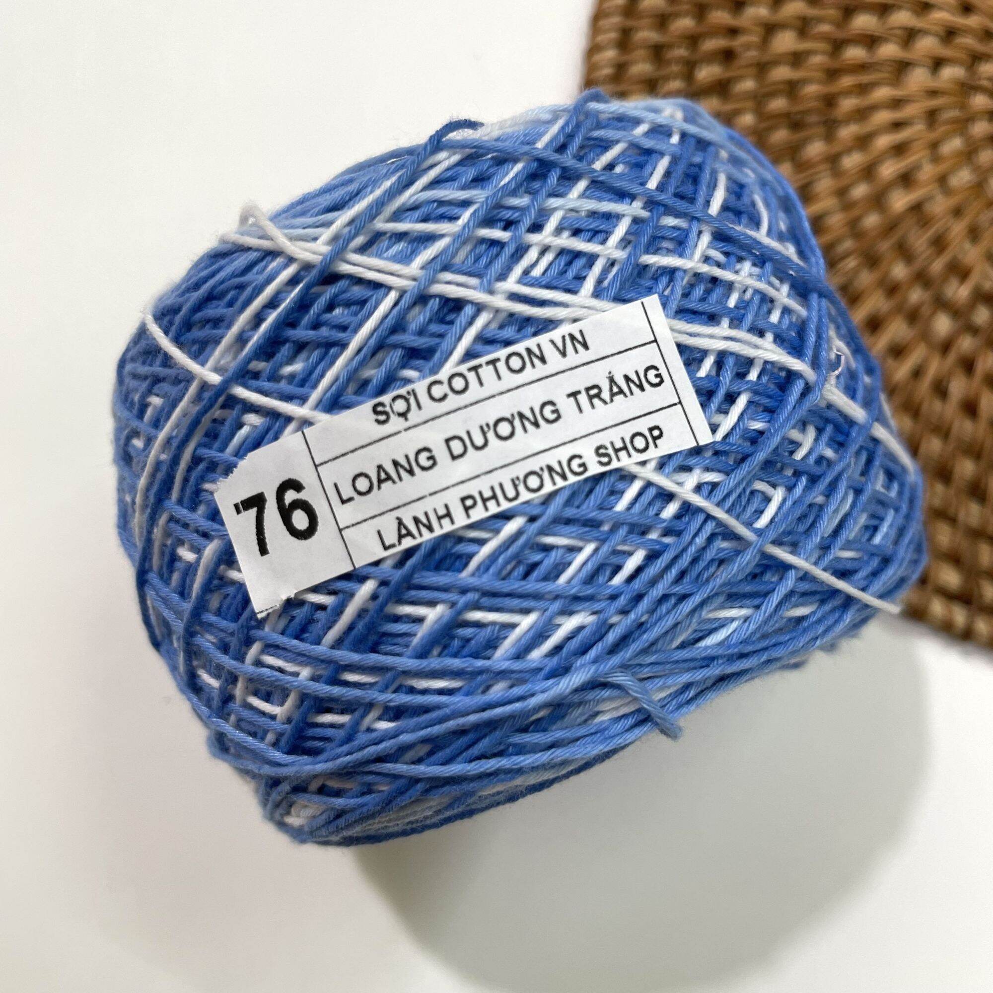Sợi Cotton Việt Nam Màu Loang 100gr