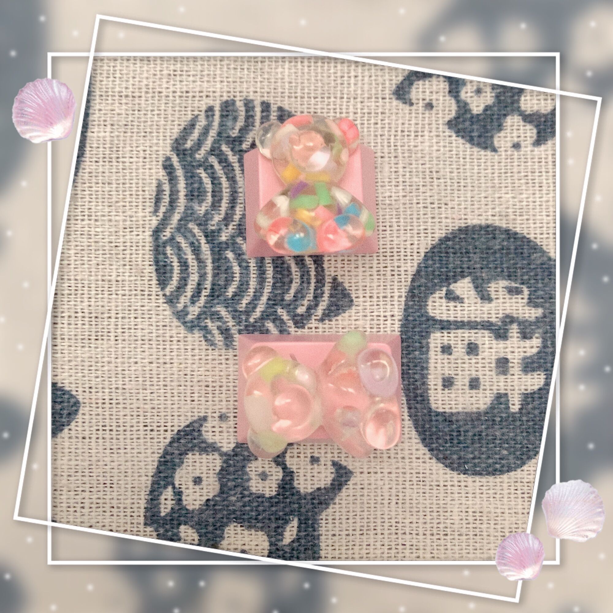 Keycap bò sữa, bò nâu, Gấu cam, Gấu trắng
