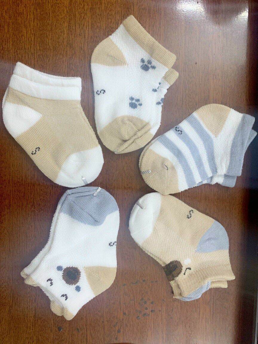 Set 5 đôi vớ tất mèo cho bé