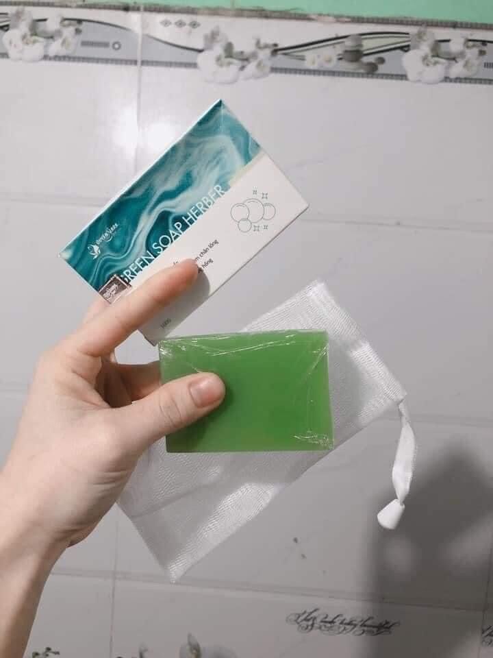 Xà Bông Thảo Dược Green Soap Herber Quyên Lara tinh chất thiên nhiên