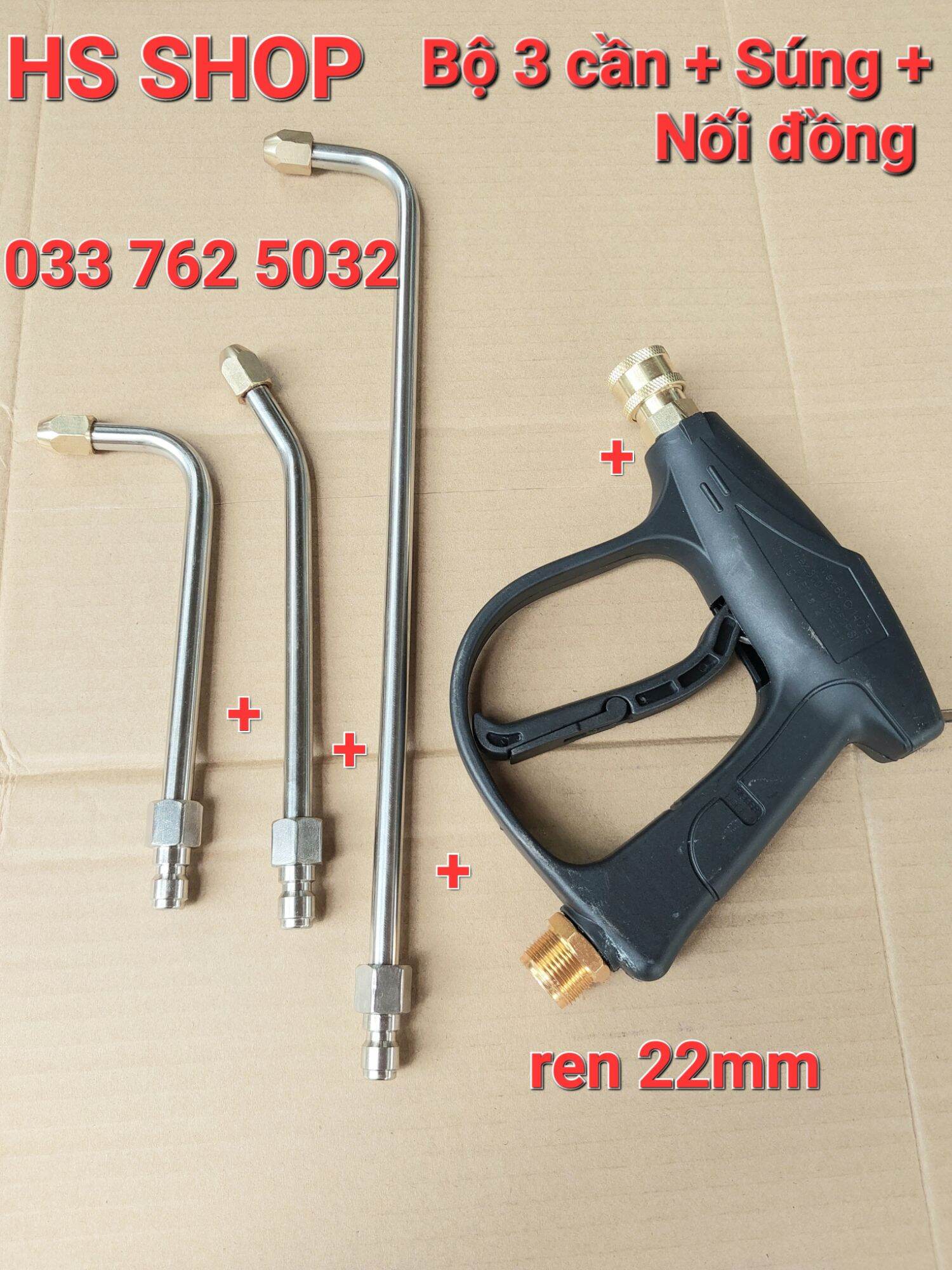 Súng rửa xịt rửa điều hòa, cần cong xịt rửa máy lạnh bằng inox