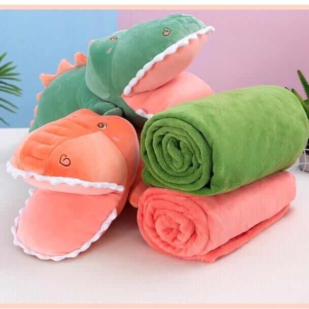 [HCM]Bộ chăn gối văn phòng cá sấu