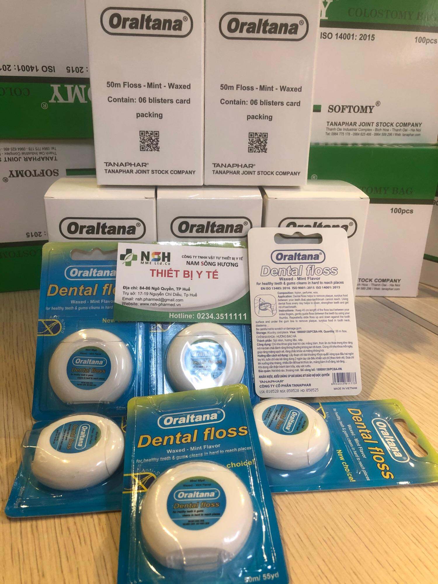 ❤️ CHỈ NHA KHOA ORALTANA CUỘN CHỈ NHA KHOA ORALTANA DENTAL FLOSS CỦA TANAPHAR CÔNG NGHỆ NHẬT BẢN Chỉ Nha Khoa Oral Tana Dental Floss Cuộn dài 50m vị bạc hà Chính Hãng Đạt tiêu chuẩn xuất Nhật