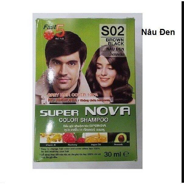 DẦU GỘI NHUỘM TÓC THẢO DƯỢC NOVA PHỦ BẠC