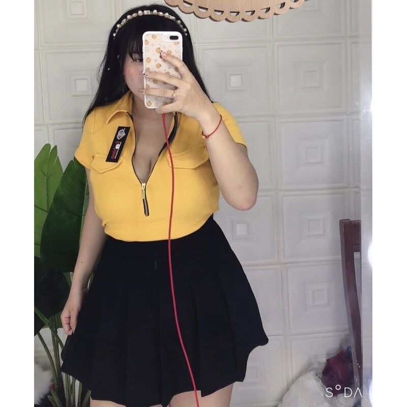 [HCM]Áo Cổ Trụ Bigsize 55-90Kg (Có Size - Ảnh Thật Bigsize)