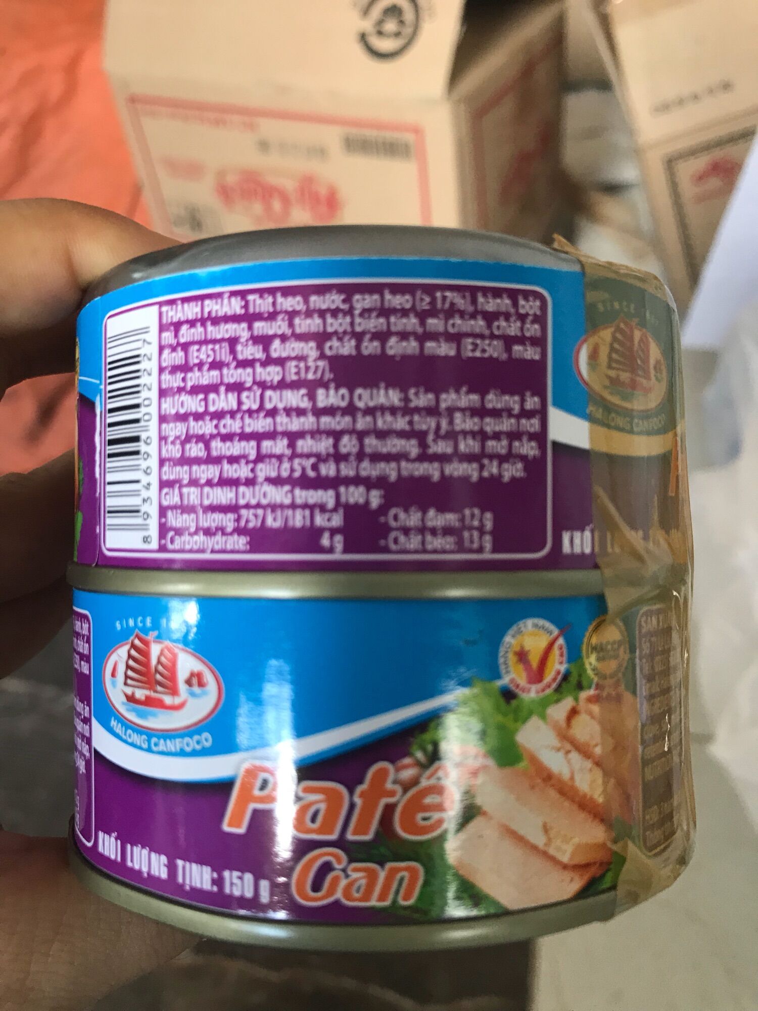 Pate gan hạ long-170gr combo 2 hộp