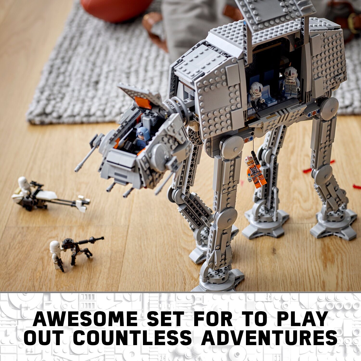 Xếp Hình Star Wars - Leji 4545 ( Tàu Robot AT - AT Đi Bộ 1267 Mảnh )