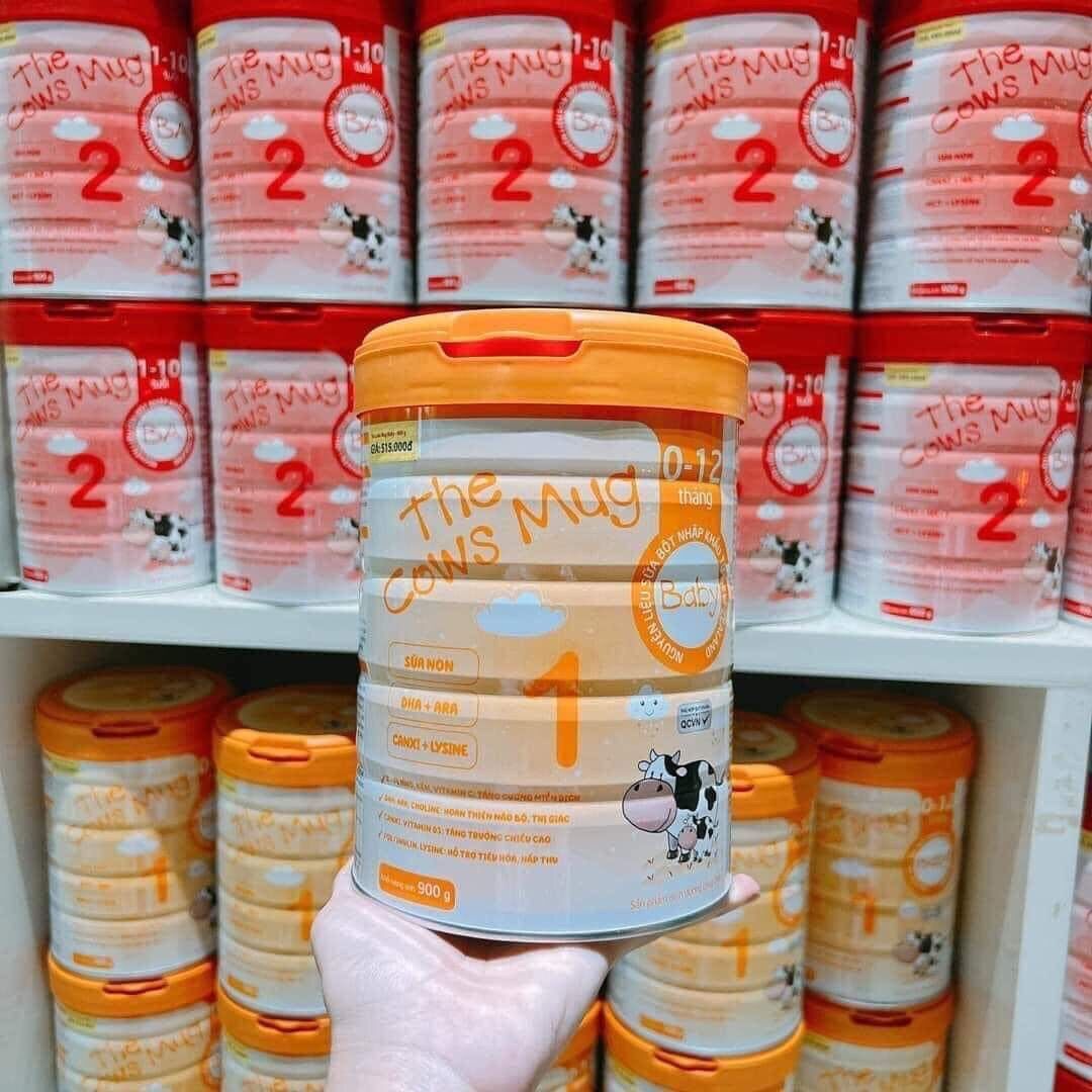 Sữa The cows mug số 1 ( 0-12 tháng tuổi) giúp bé phát triển toàn diện