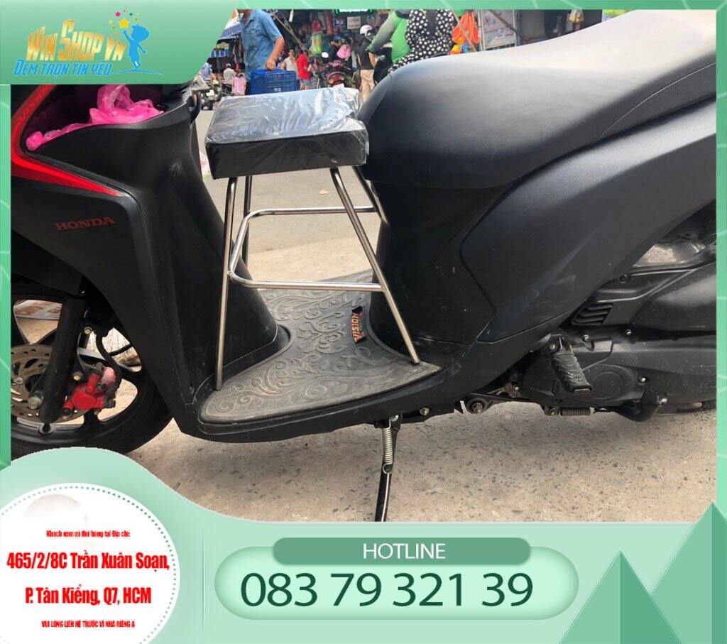 Ghế ngồi xe máy cho bé dành cho xe Grande