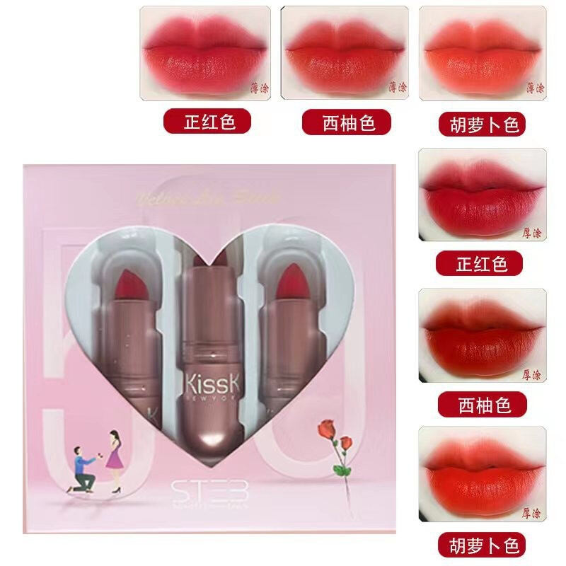 Set son 3 cây kissk hàng nội địa trung