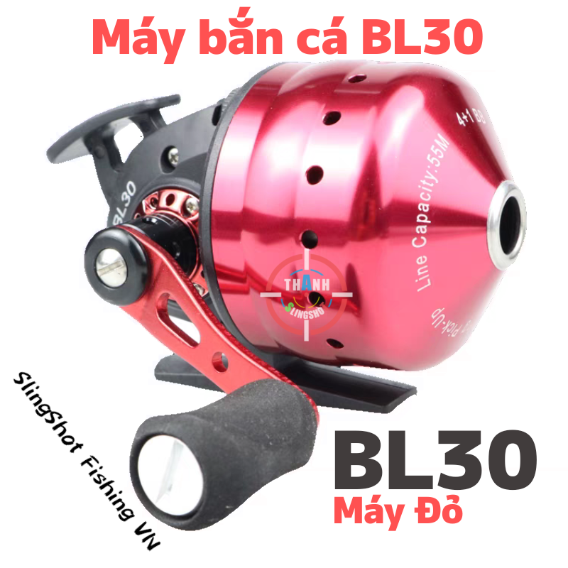 Máy BL30 quấn cước câu cá - Tay quay đổi chiều hai bên