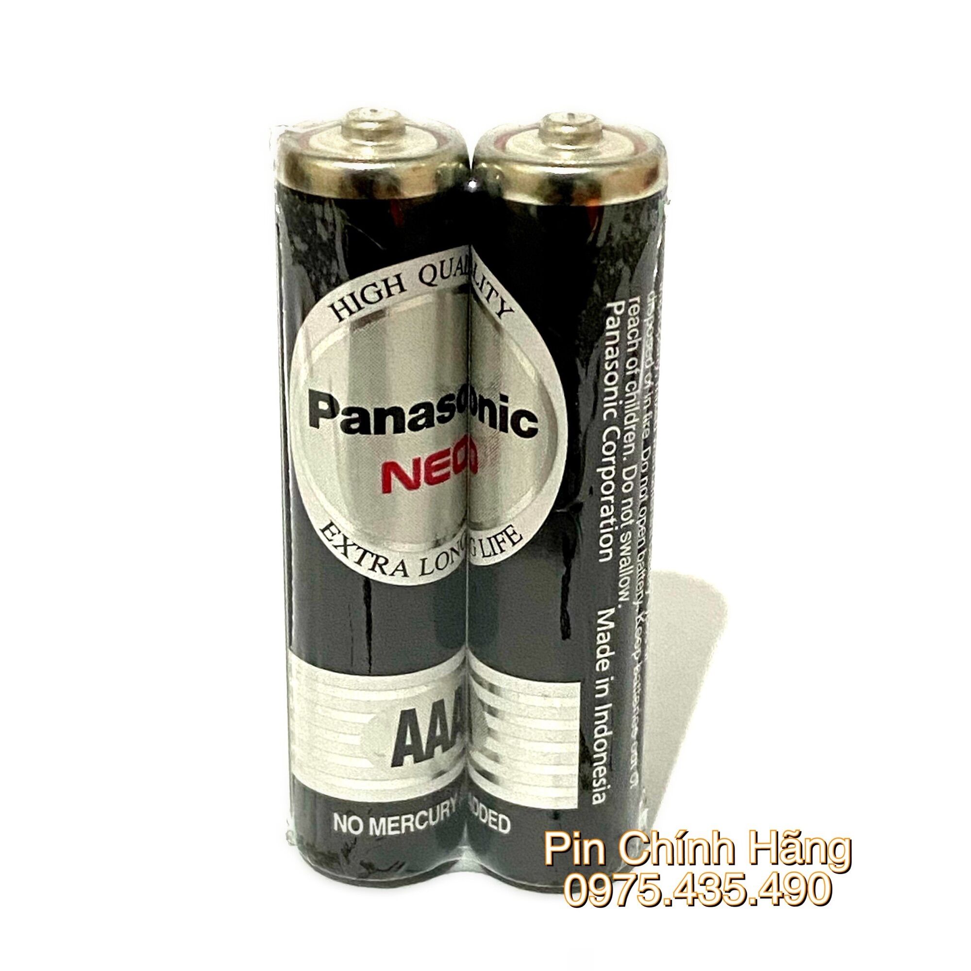 Pin aaa panasonic neo vỉ 2 viên - made in indonesia