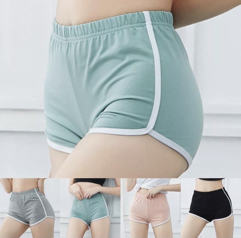 Quần đùi nữ mặc ôm body tập gym, quần nữ ngắn phong cách thể thao