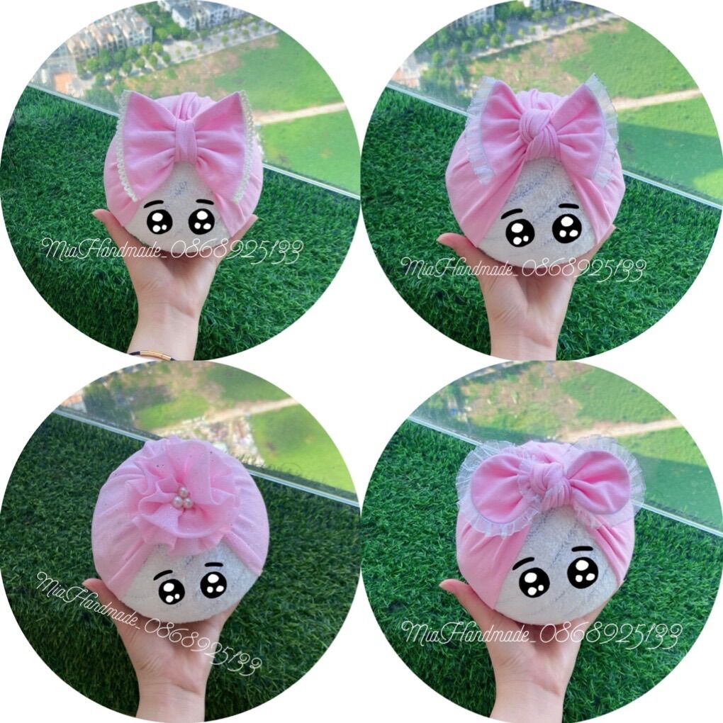 Mũ Turban Cho Bé 👉Rẻ Đẹp👈 Chất Cotton Mềm Mịn