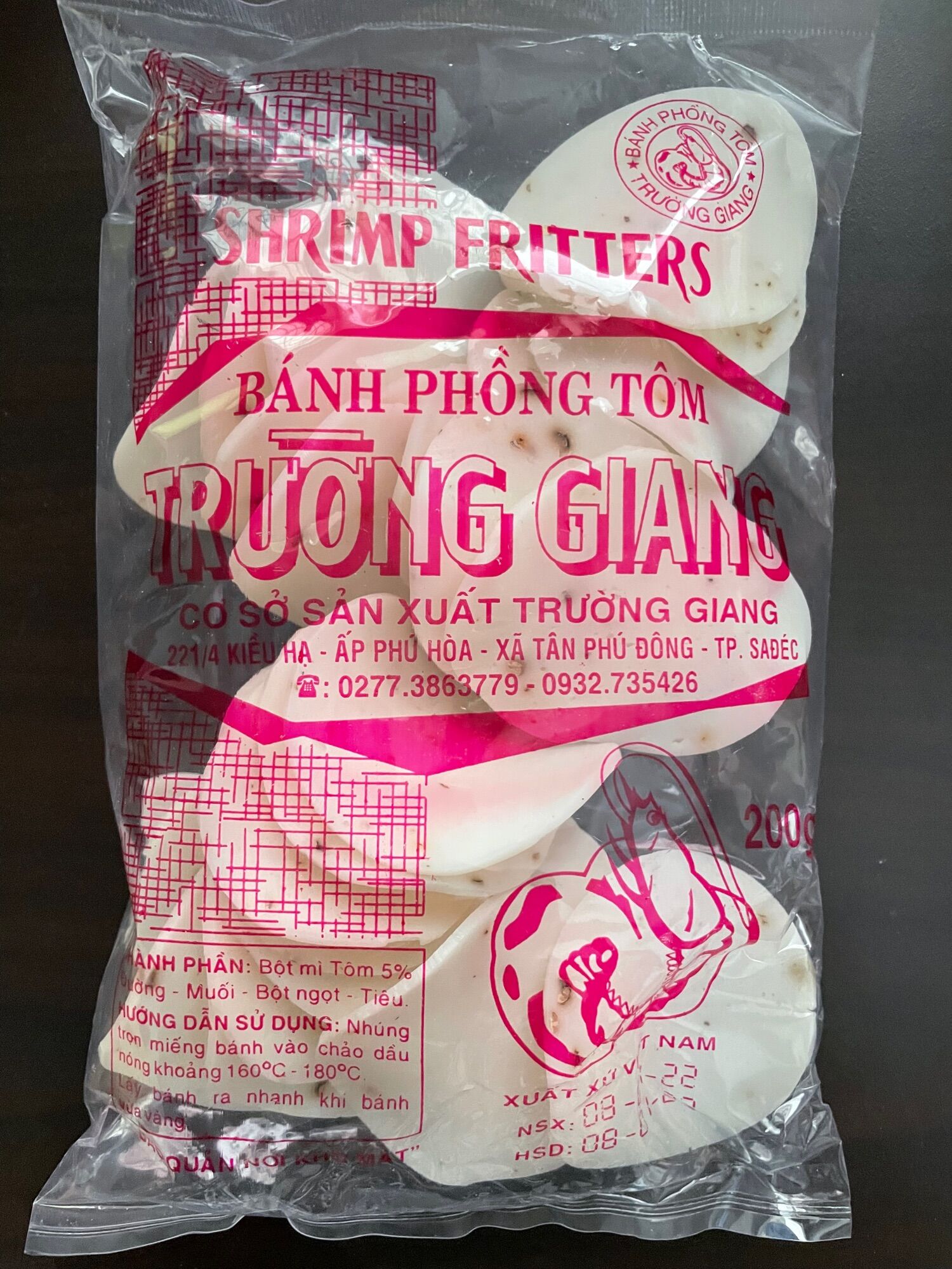 Bánh phồng tôm Sa Đéc 200g hiệu Trường Giang