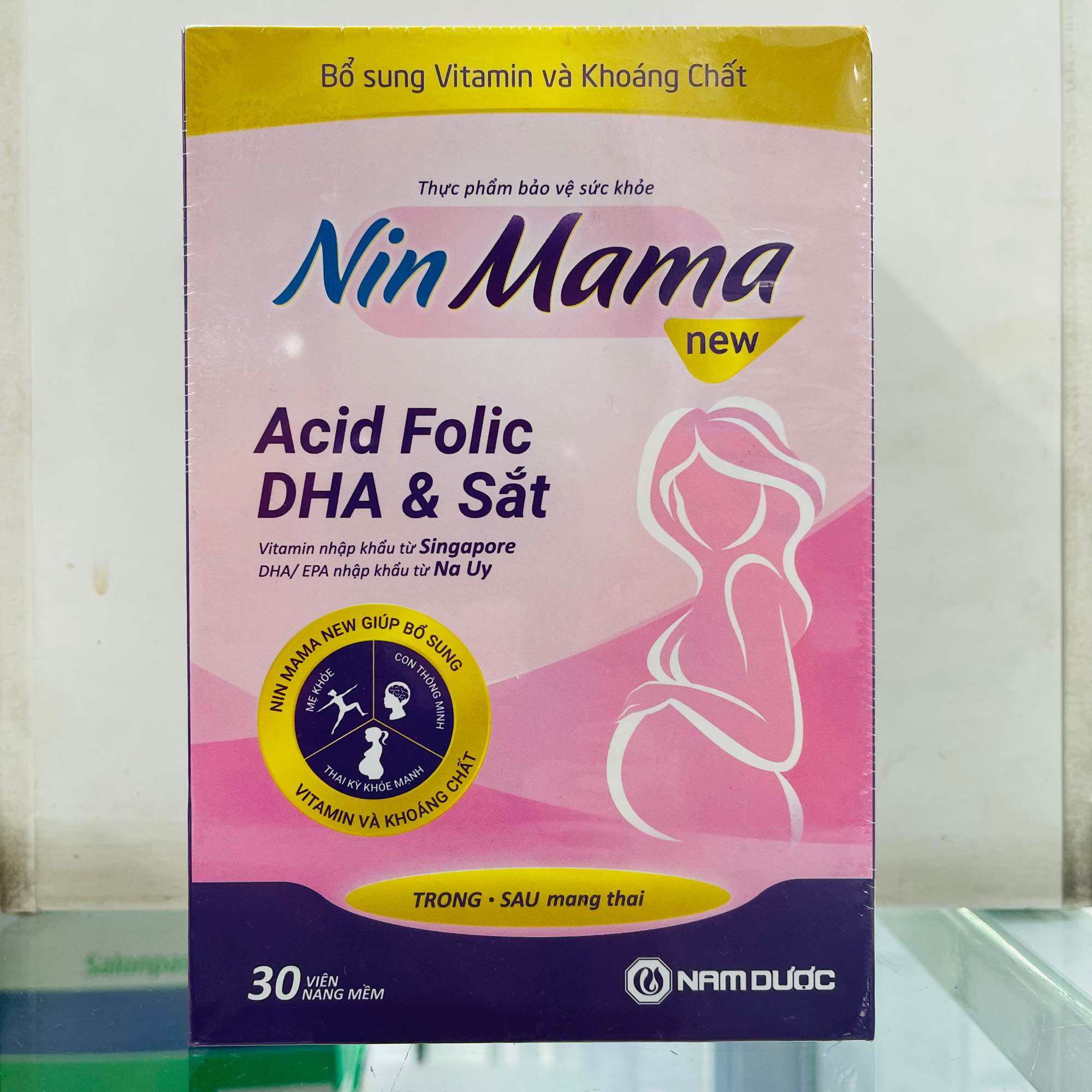 Nin Mama - 30 viên - bổ sung các vitamin & chất khoáng cho phụ nữ mang thai và cho con bú