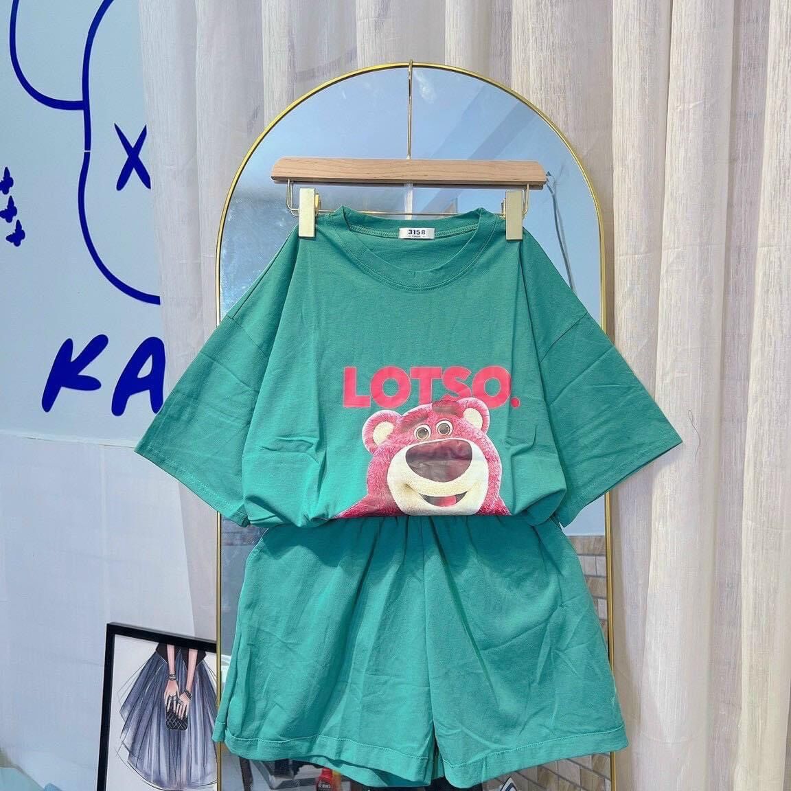 Set bộ đùi chất cotton su - gấu losto