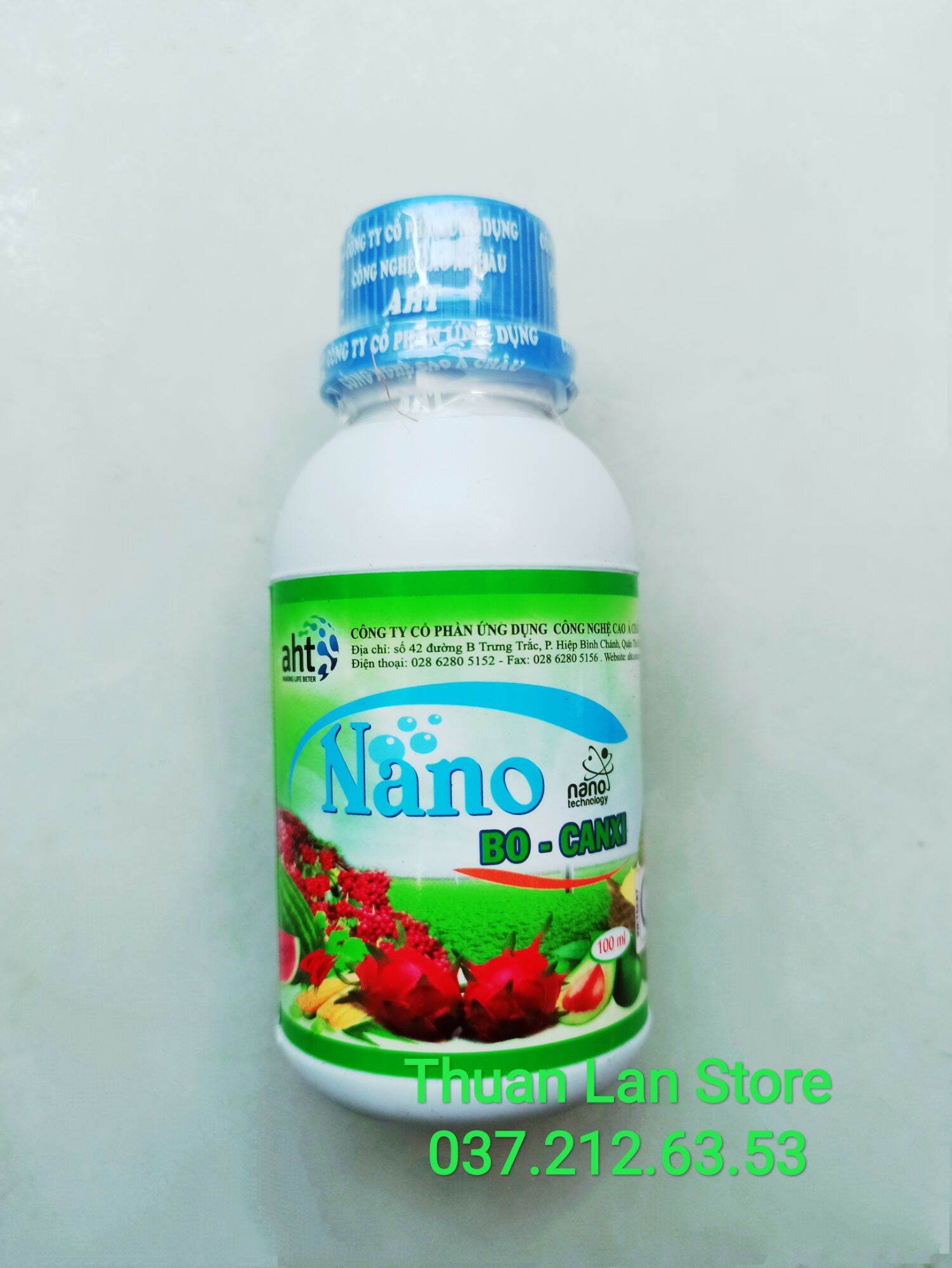 Nano Bo - Canxi AHT Tăng Đậu Trái,  Giúp Cứng Cây Lọ 100ml