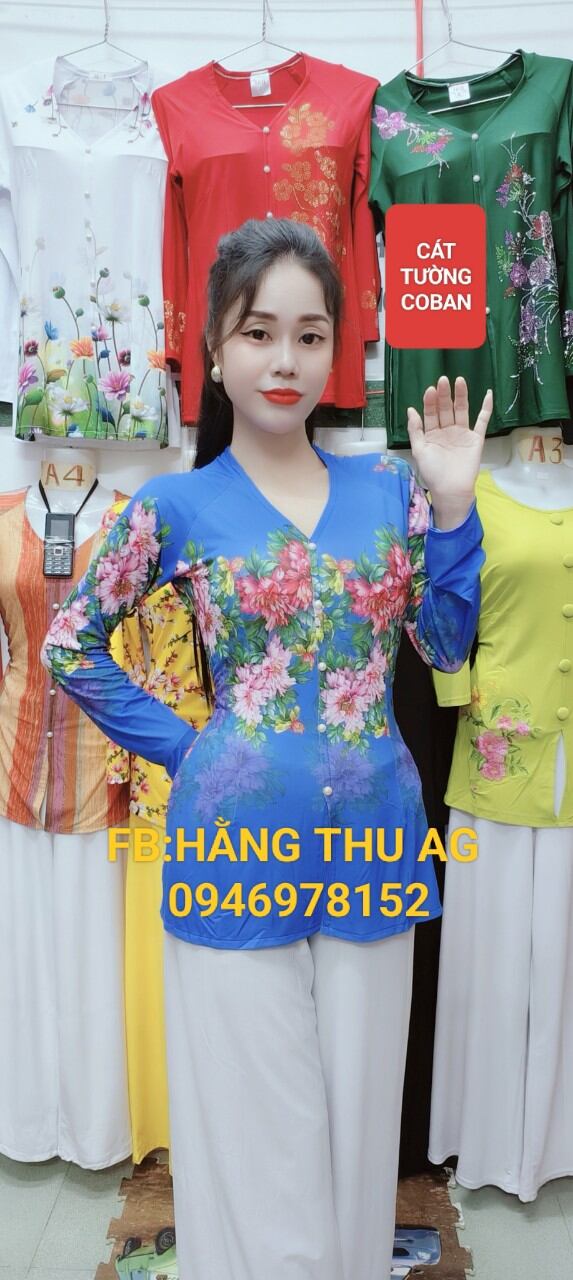 Áo bà ba 5d mẫu cát tường siêu phẩm thun lụa 5d cực mát