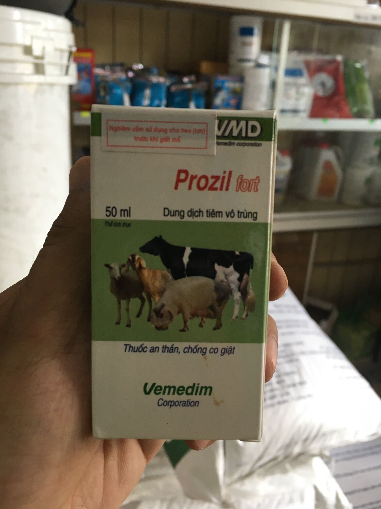 Prozil an thần chống có giật trên trâu bò heo gà vịt... công ty vemedim