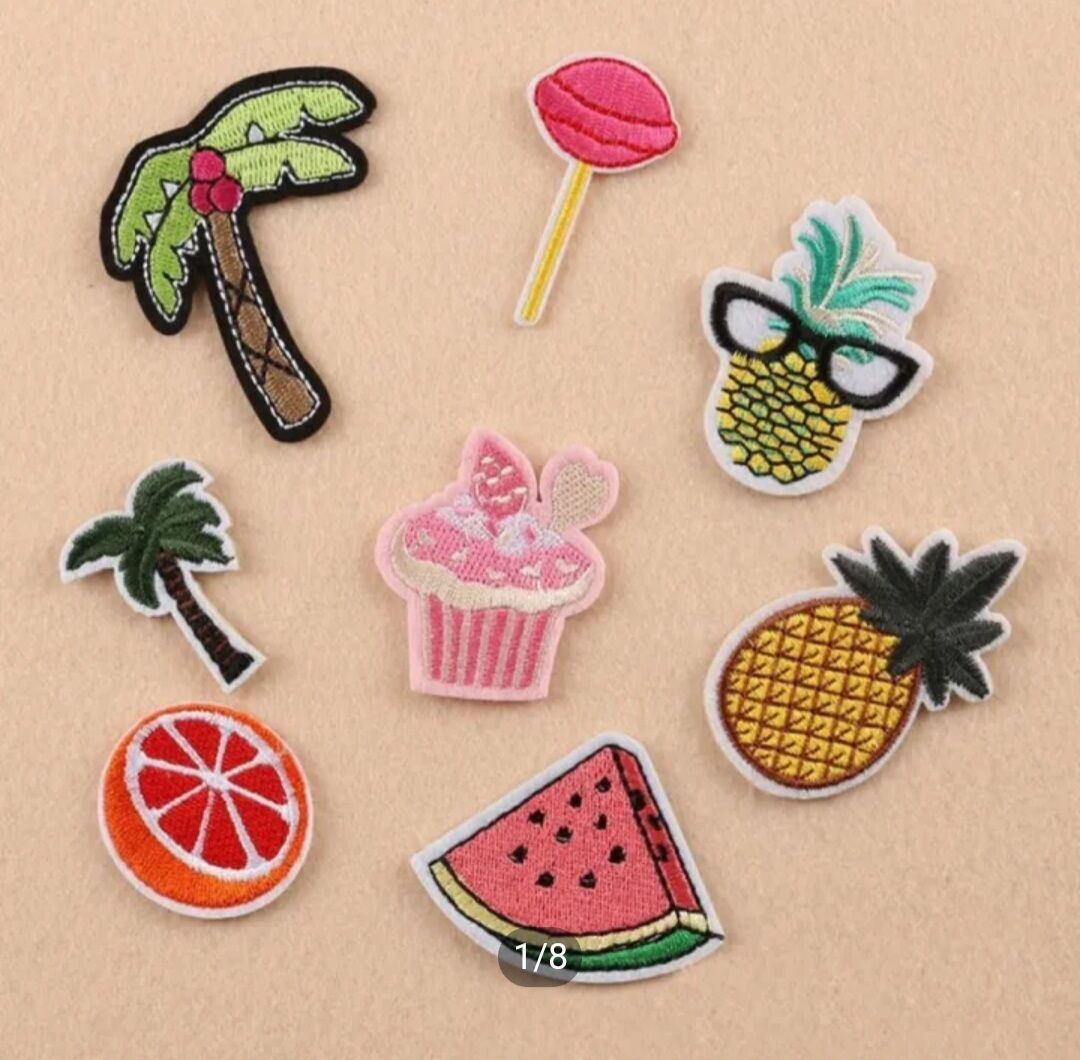 [ Mẫu Mới Về[ Set 4 Miếng Dán Sticker Thêu Ủi Siêu Baby Cho Quần Áo Túi Xách Giày