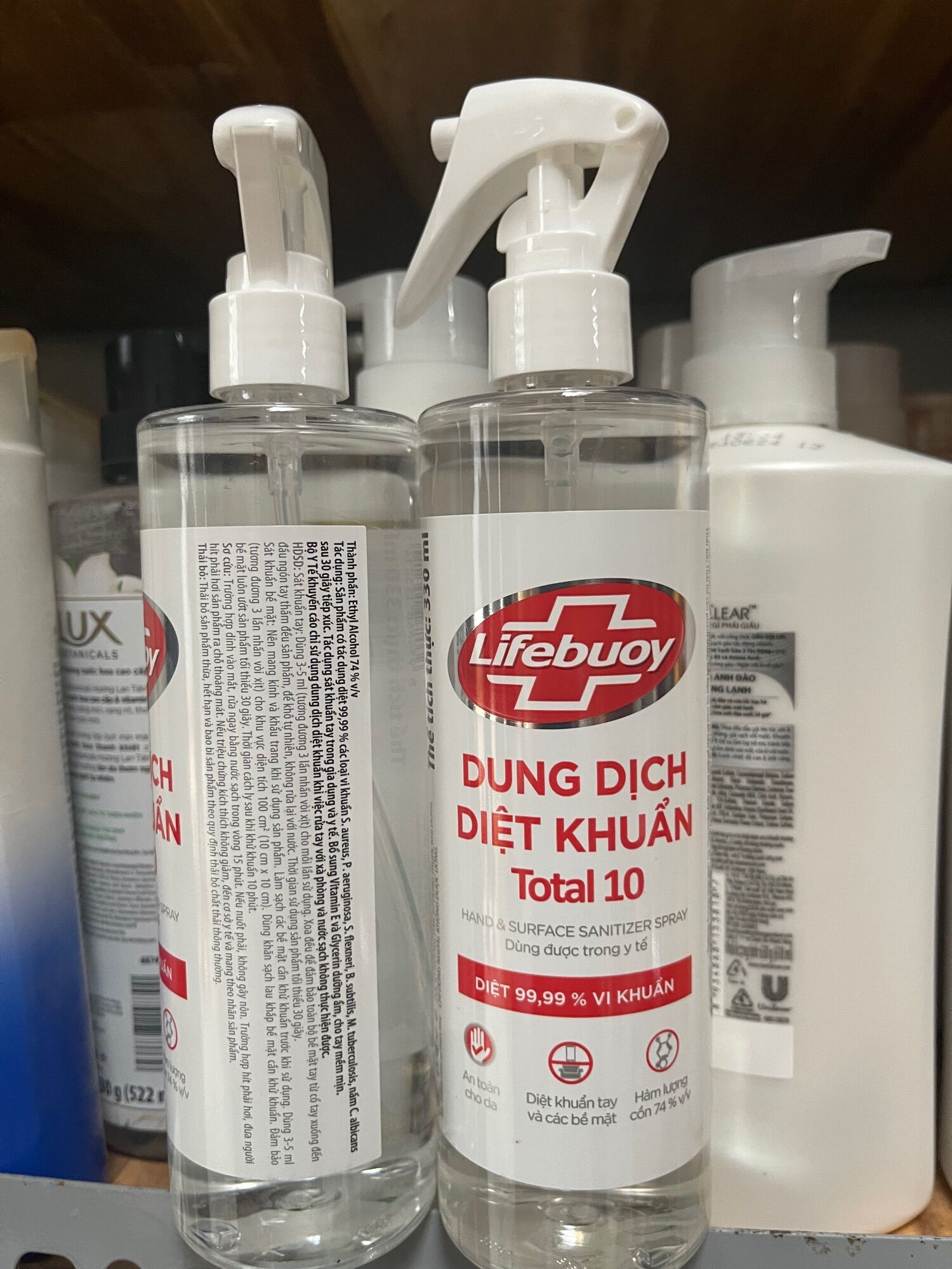 ] Chai xịt Dung dịch diệt khuẩn Lifebuoy - chai 330ml hàng mới về