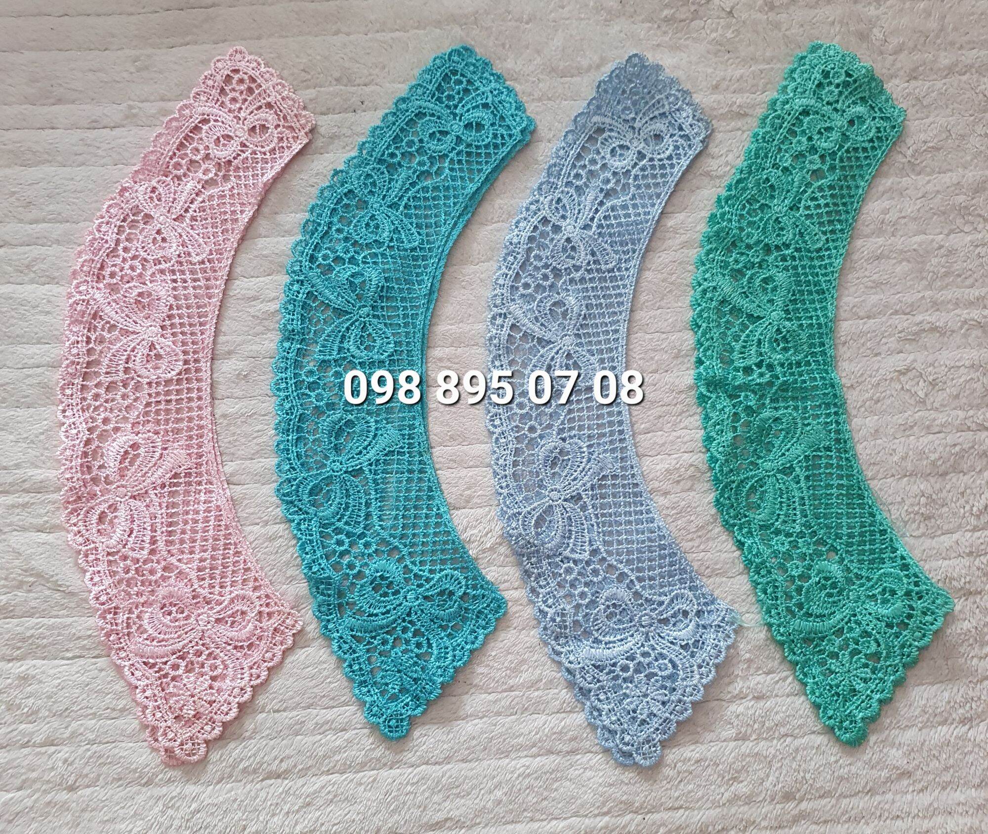 CỔ REN SEN MAY ÁO VÁY ( ren chỉ bóng đẹp)