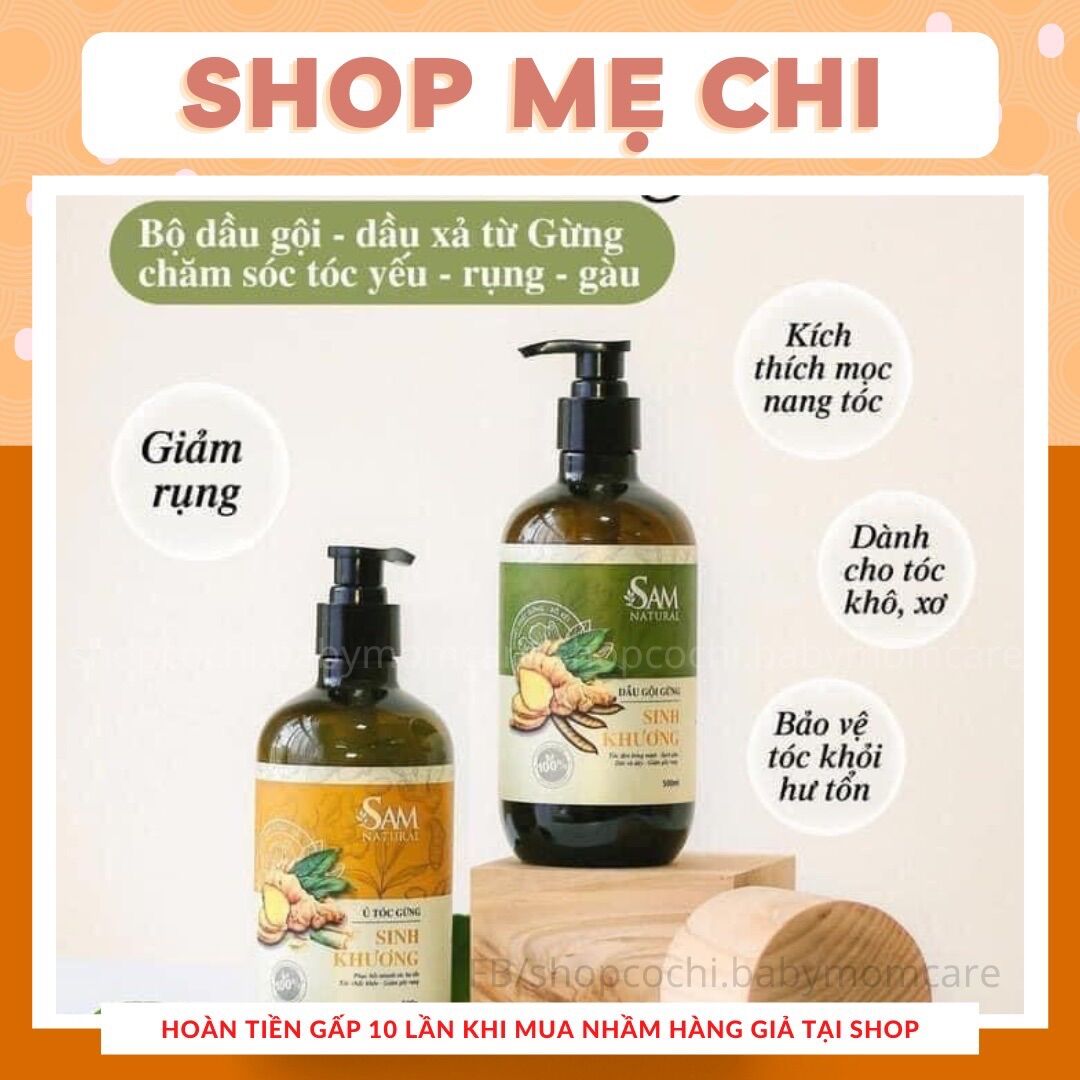{ phiên bản mới } Dầu Gội Sinh Khương Sam Natural 500ml