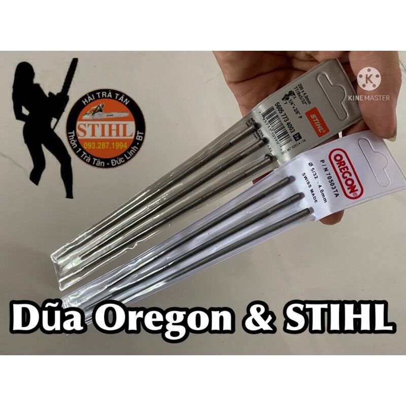 Dũa máy cưa xích stihl và oregon