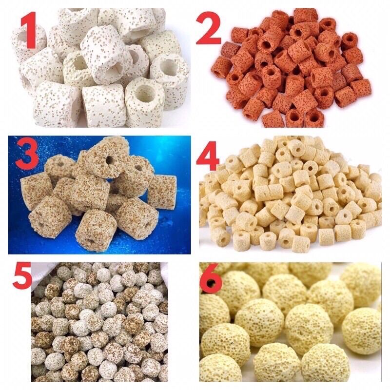 Sứ lọc bể cá loại tốt 1kg - vật liệu lọc nước cho bể cá