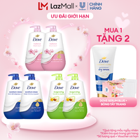 Combo 2 Sữa tắm dưỡng thể Dove chăm da mềm mịn tức thì với dưỡng chất lợi khuẩn da 900g/chai (bao bì tùy lô nhập hàng)