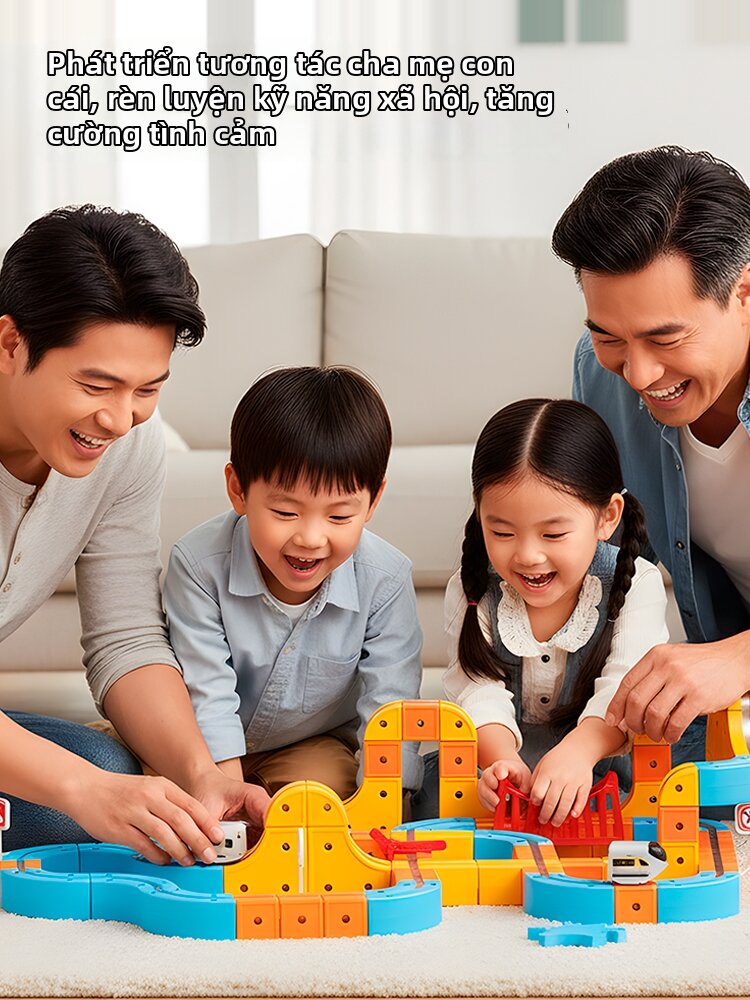 YIXIN | Đồ Chơi Xe Tàu Điện Thông Minh Giáo Dục